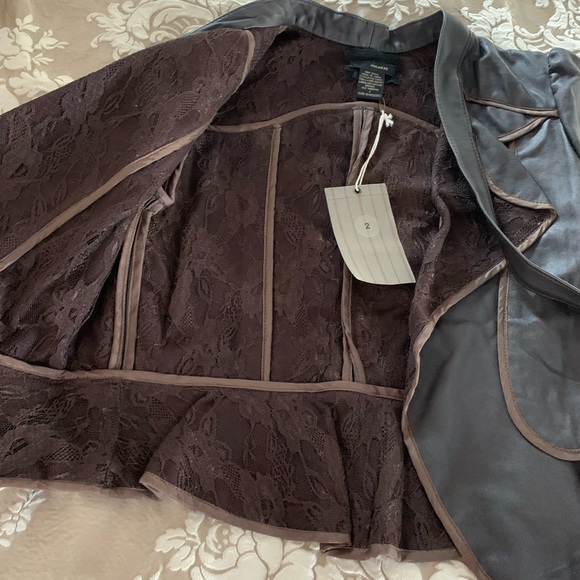 Jak & Rae peplum leather jacket - Picture 4 of 7